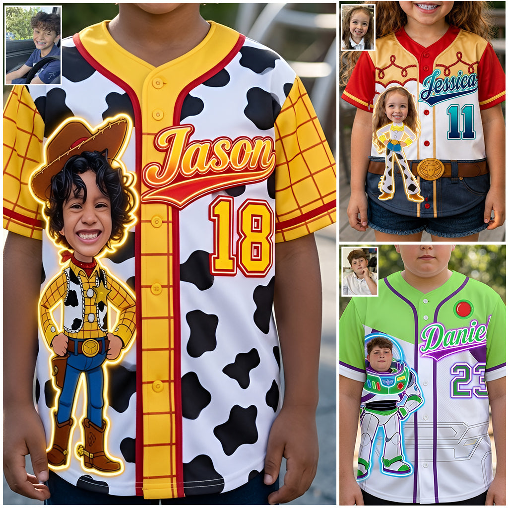 To Infinity And Beyond - Personalized Movie For Kids Baseball Jersey