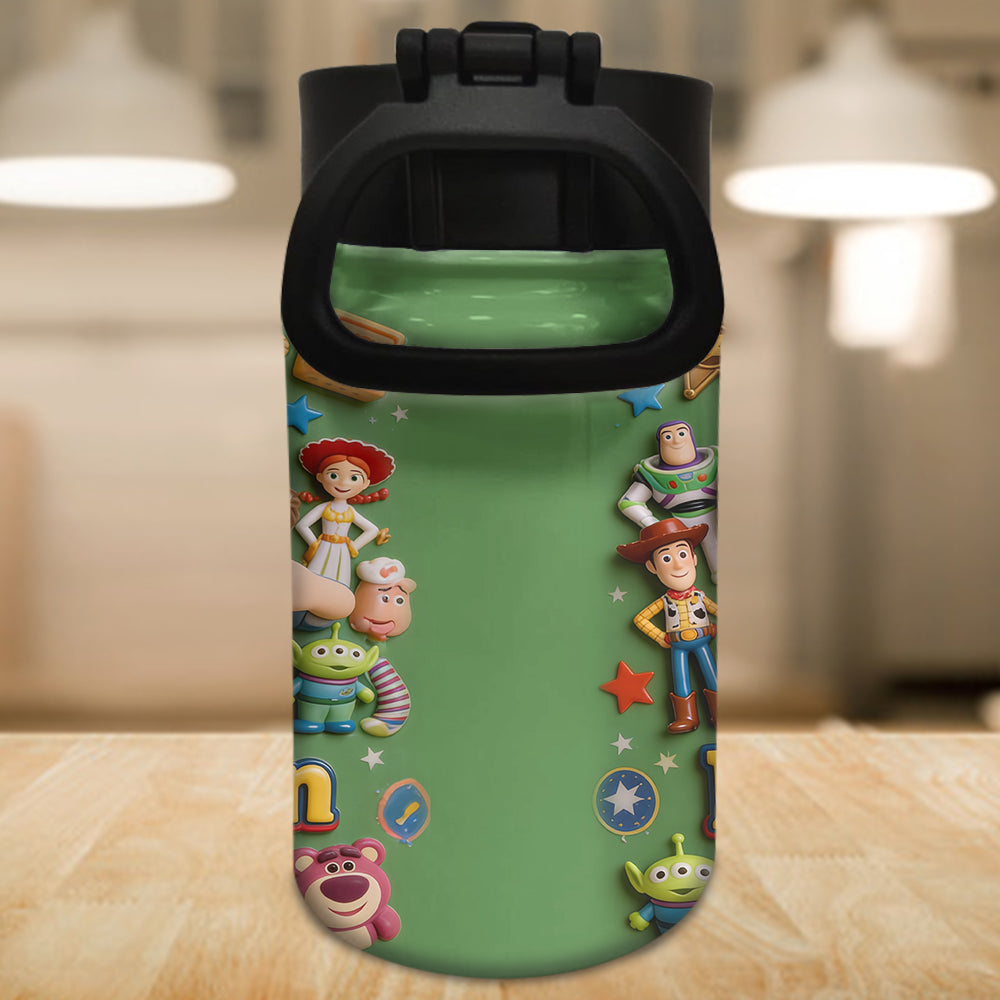 To Infinity & Beyond - Personalized Toy Story Kid Bottle With Plush Charm