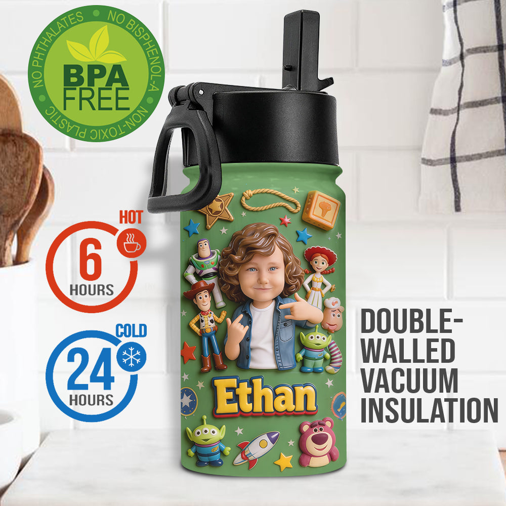 To Infinity & Beyond - Personalized Toy Story Kid Bottle With Plush Charm