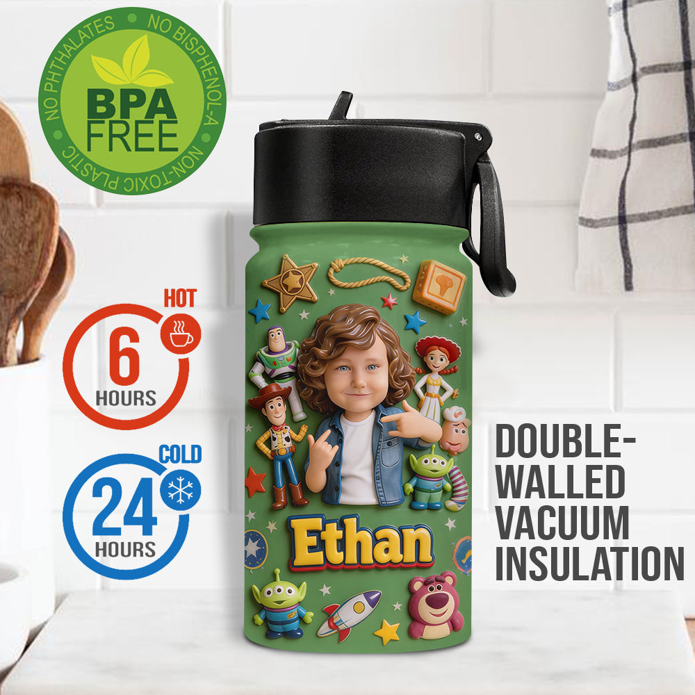 To Infinity & Beyond - Personalized Toy Story Kid Bottle With Plush Charm