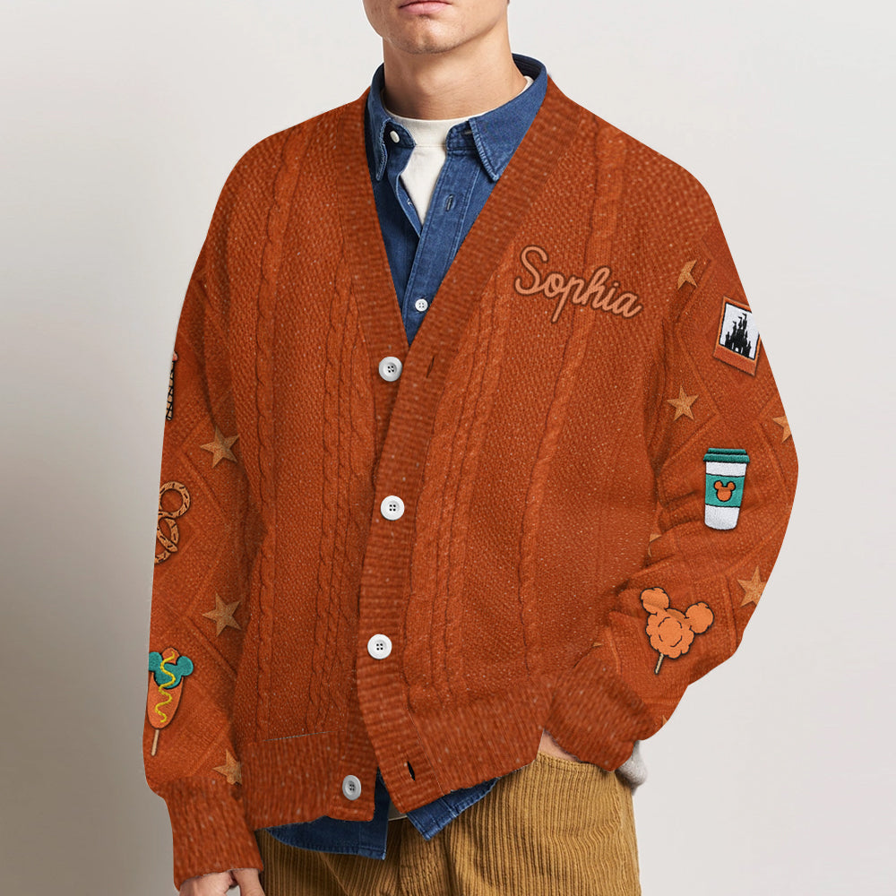 Life Of A Park Girl - Personalized Mouse Cardigan Sweater
