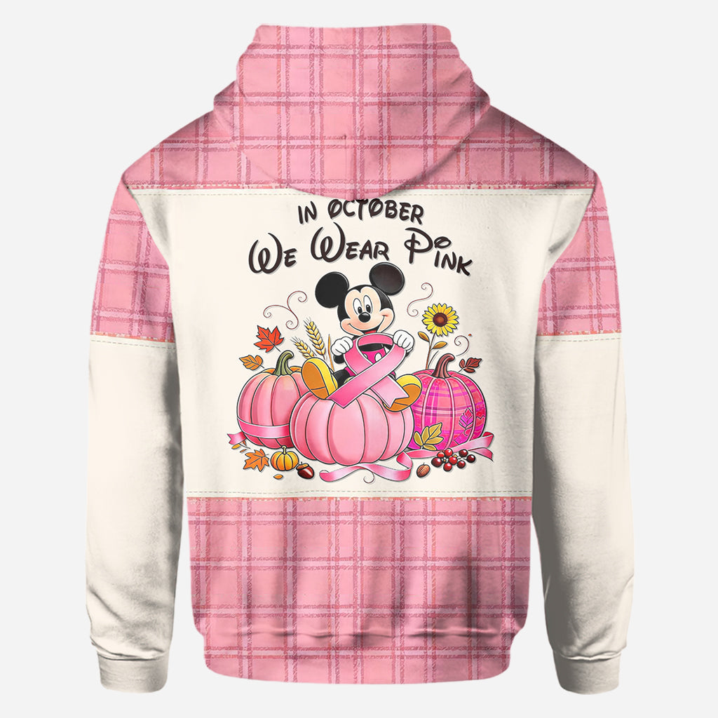 In October We Wear Pink - Personalized Breast Cancer Awareness All Over Shirt