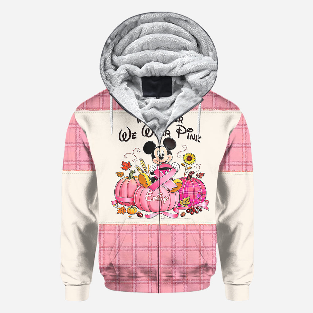 In October We Wear Pink - Personalized Breast Cancer Awareness All Over Shirt