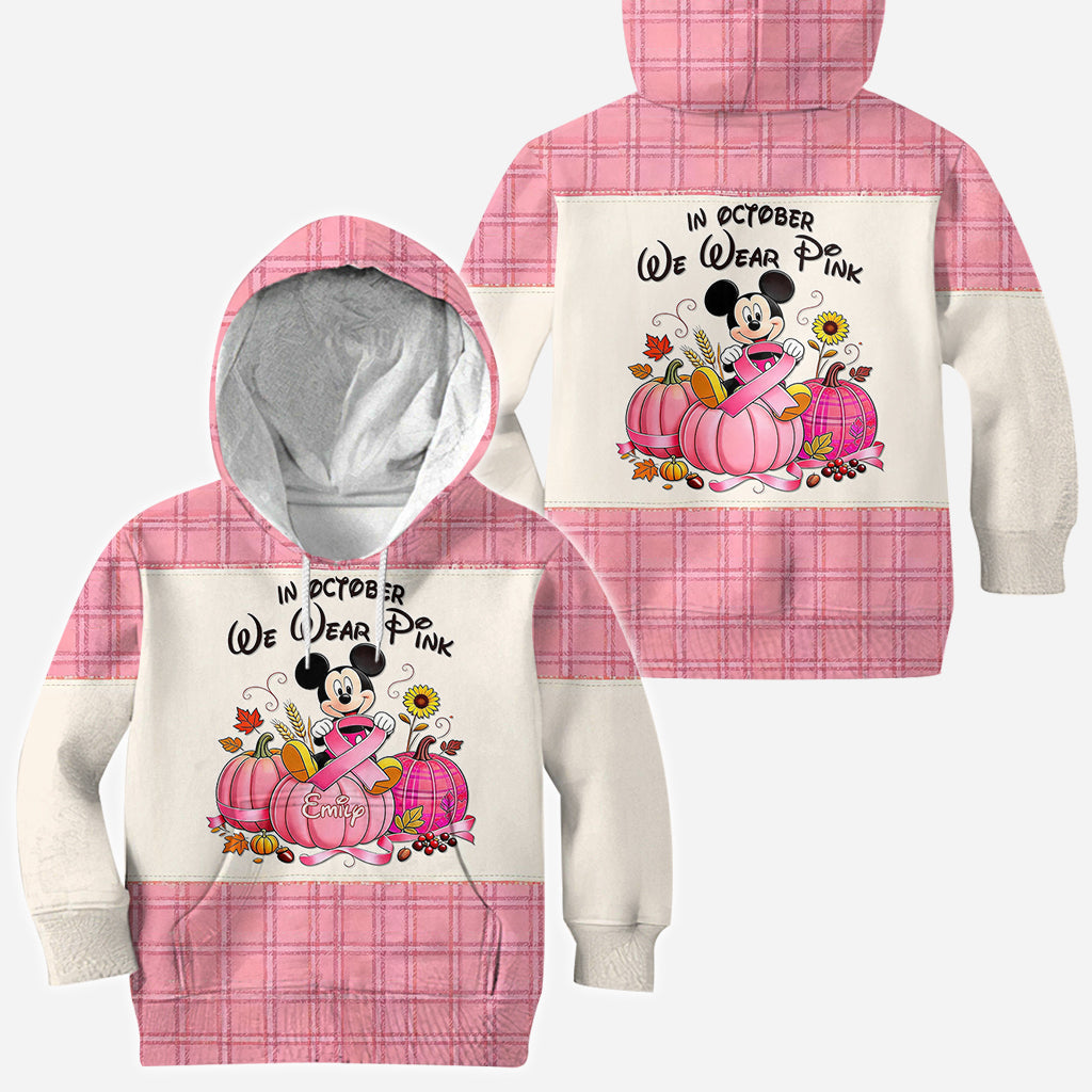 In October We Wear Pink - Personalized Breast Cancer Awareness All Over Shirt