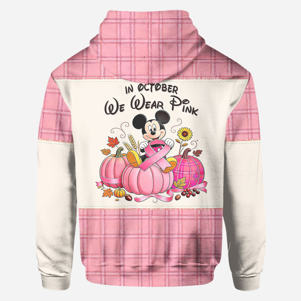 In October We Wear Pink - Personalized Breast Cancer Awareness All Over Shirt