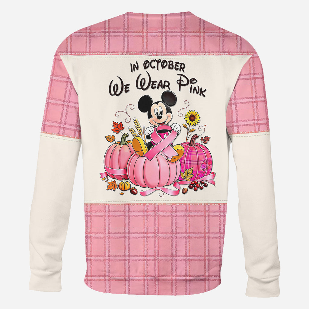 In October We Wear Pink - Personalized Breast Cancer Awareness All Over Shirt