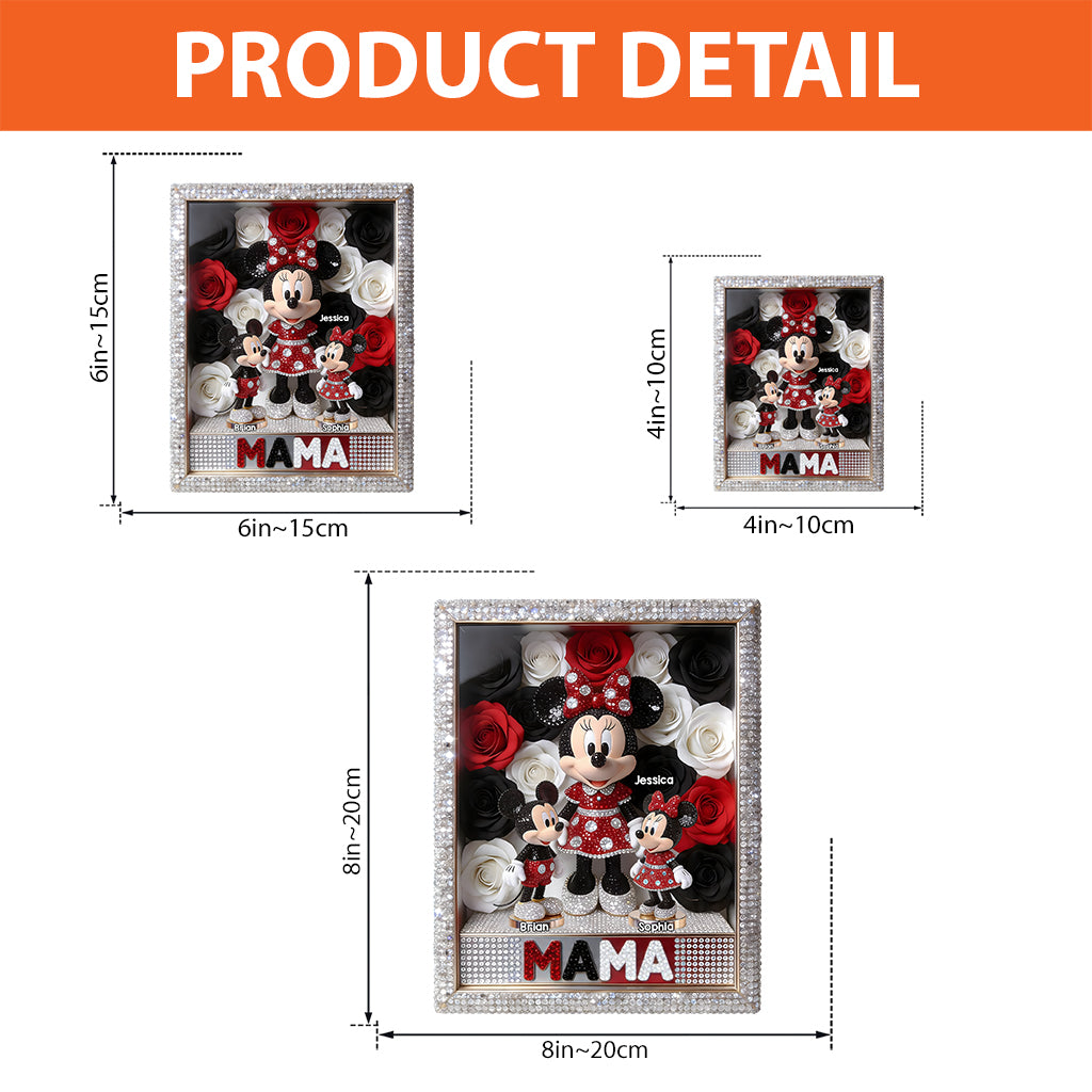 The Best Mom/Grandma On Earth - Personalized Mouse Custom Shaped Acrylic Plaque
