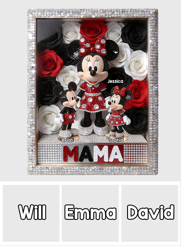 The Best Mom/Grandma On Earth - Personalized Mouse Custom Shaped Acrylic Plaque