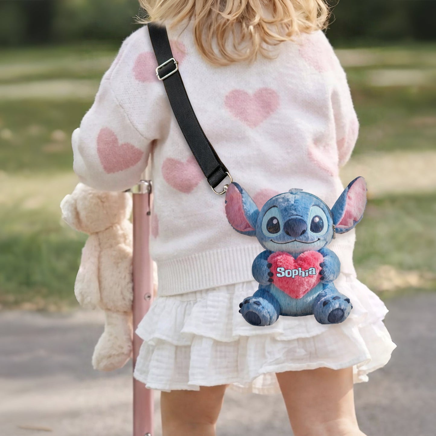 Ohana Means Family - Personalized Ohana Plush Crossbag