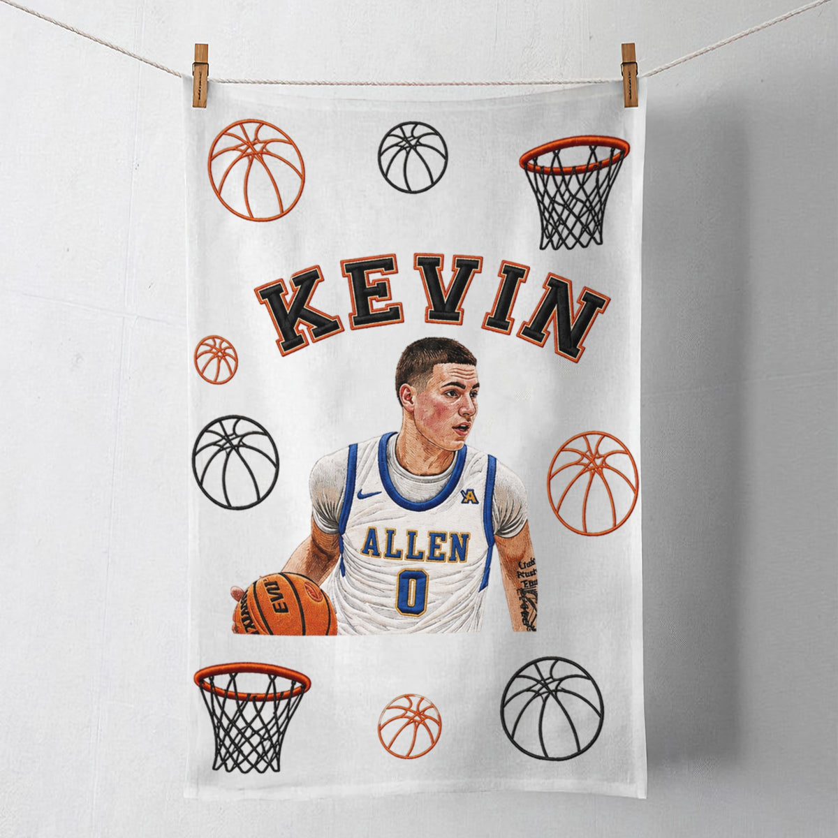 Any Photo Unique Sport Towel - Personalized Basketball Towel