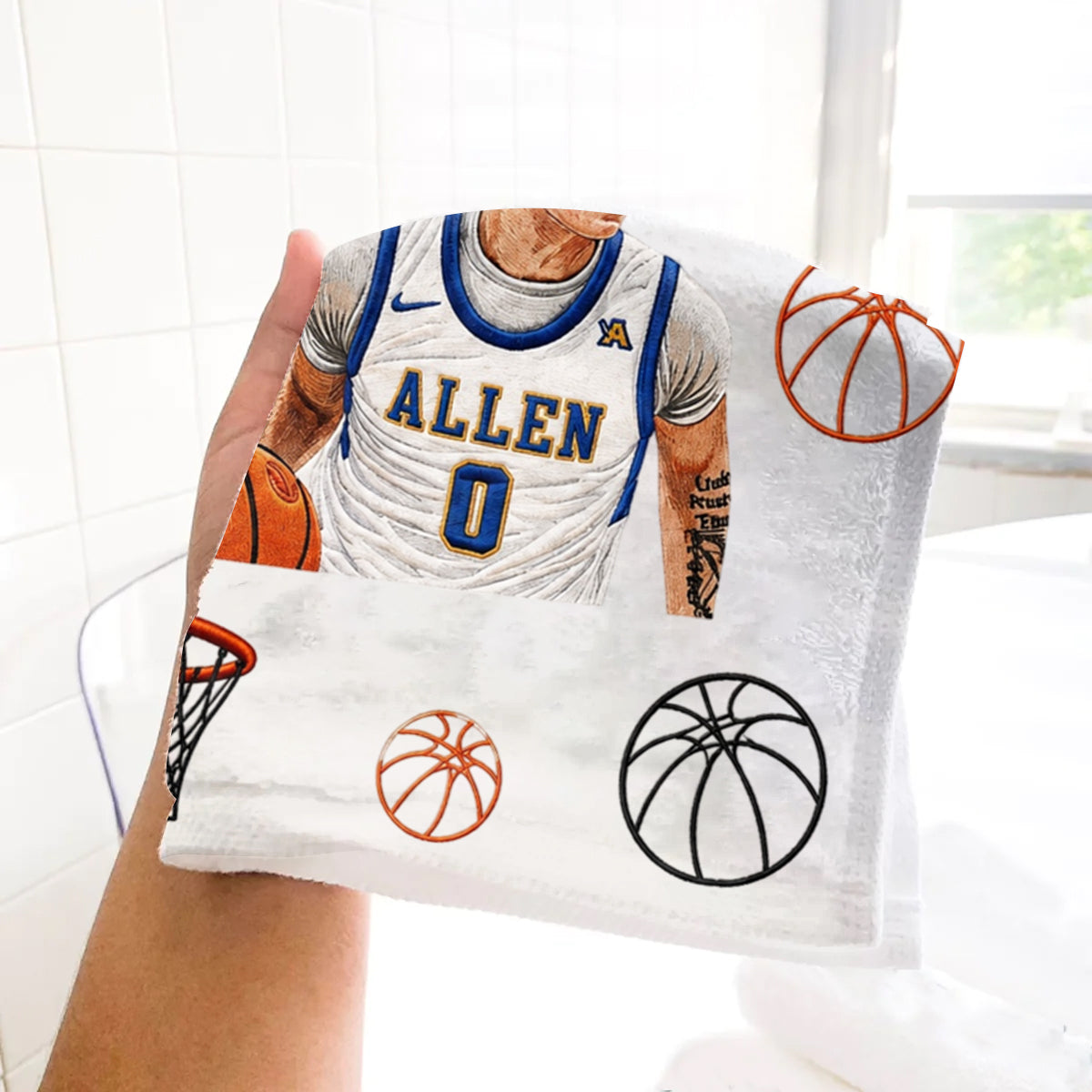 Any Photo Unique Sport Towel - Personalized Basketball Towel