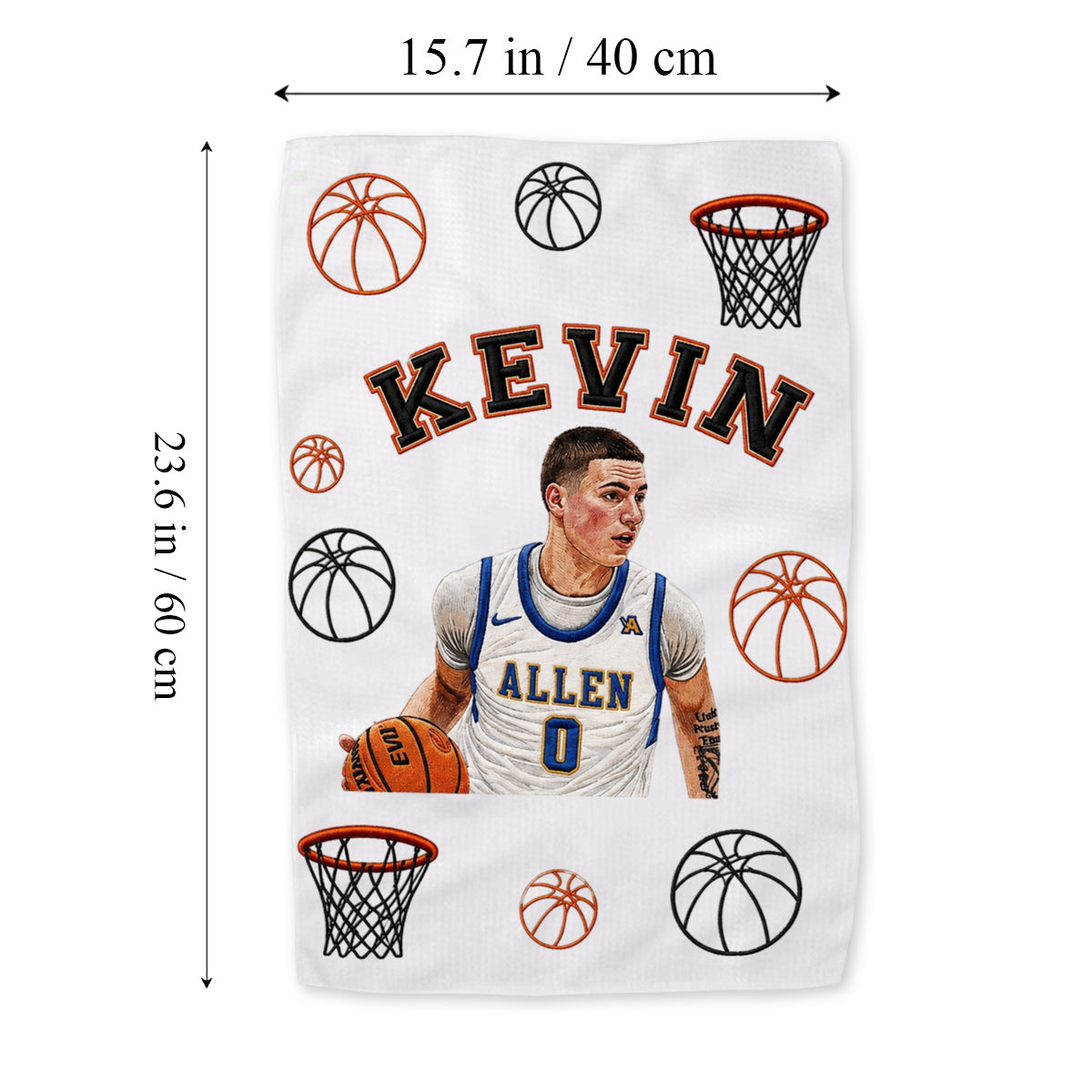 Any Photo Unique Sport Towel - Personalized Basketball Towel