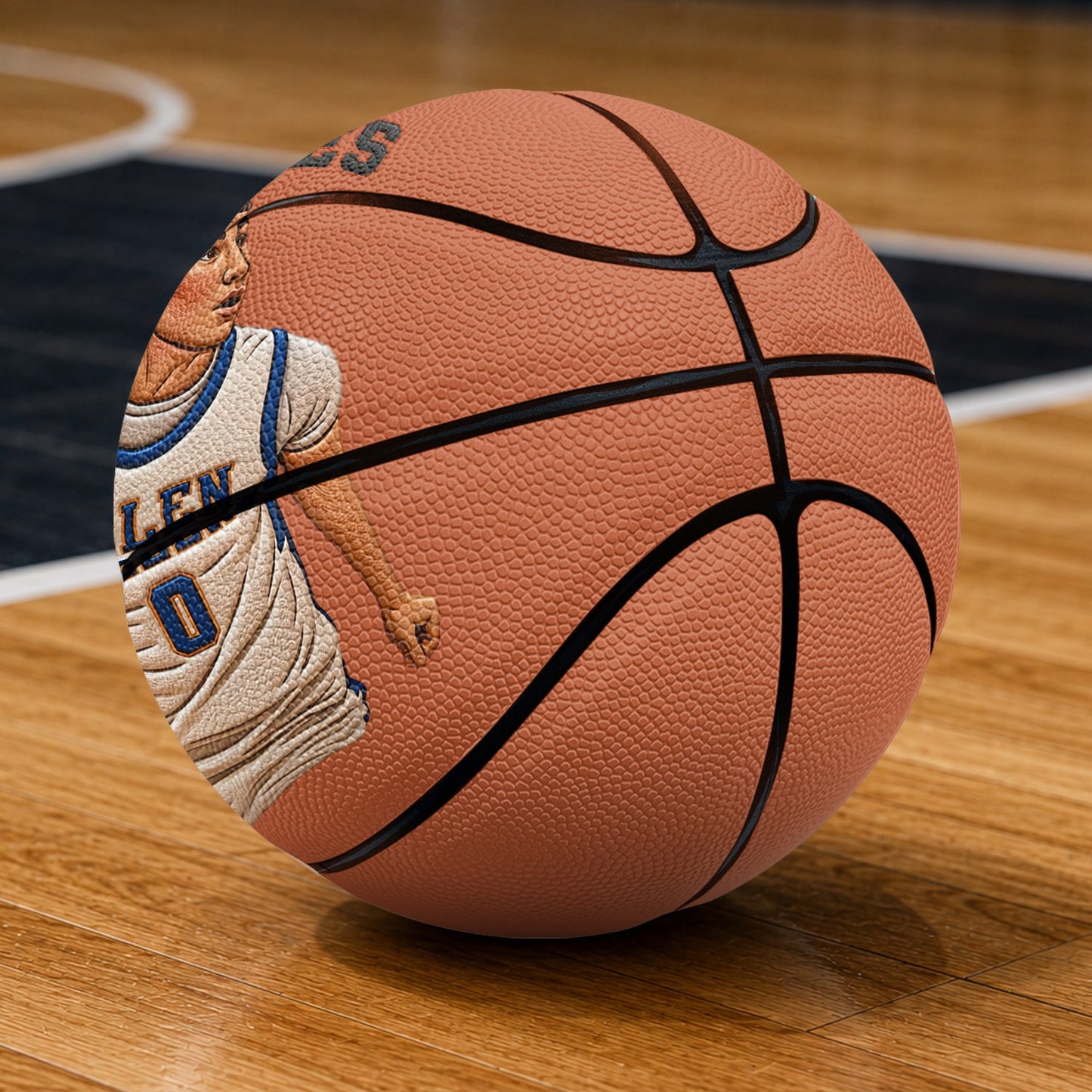 Any Photo Love Basketball - Personalized Basketball Multi-Sport Ball