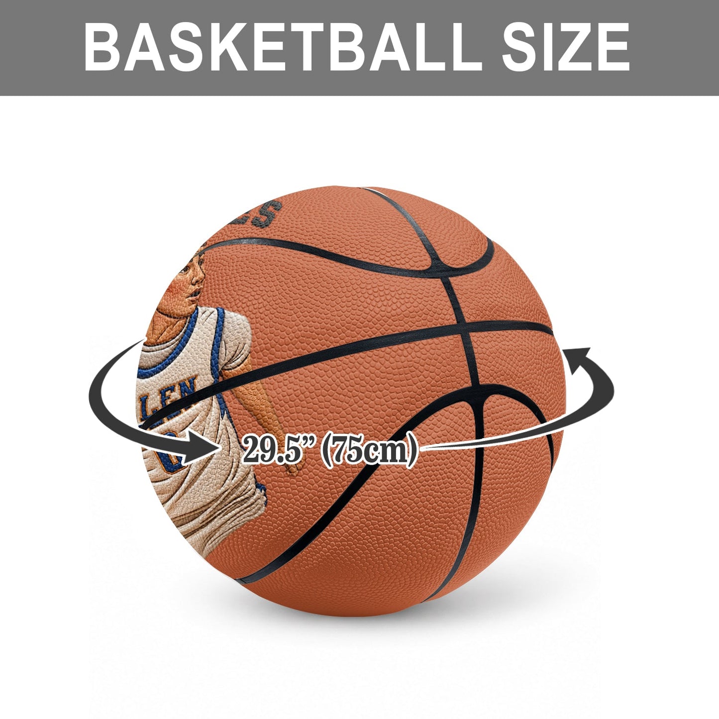 Any Photo Love Basketball - Personalized Basketball Multi-Sport Ball