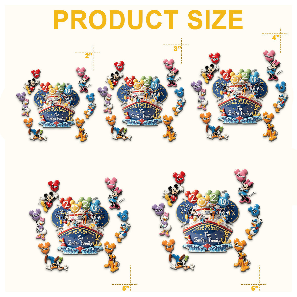 Magic Cruise Line balloon - Personalized Dream Cruise Magnet