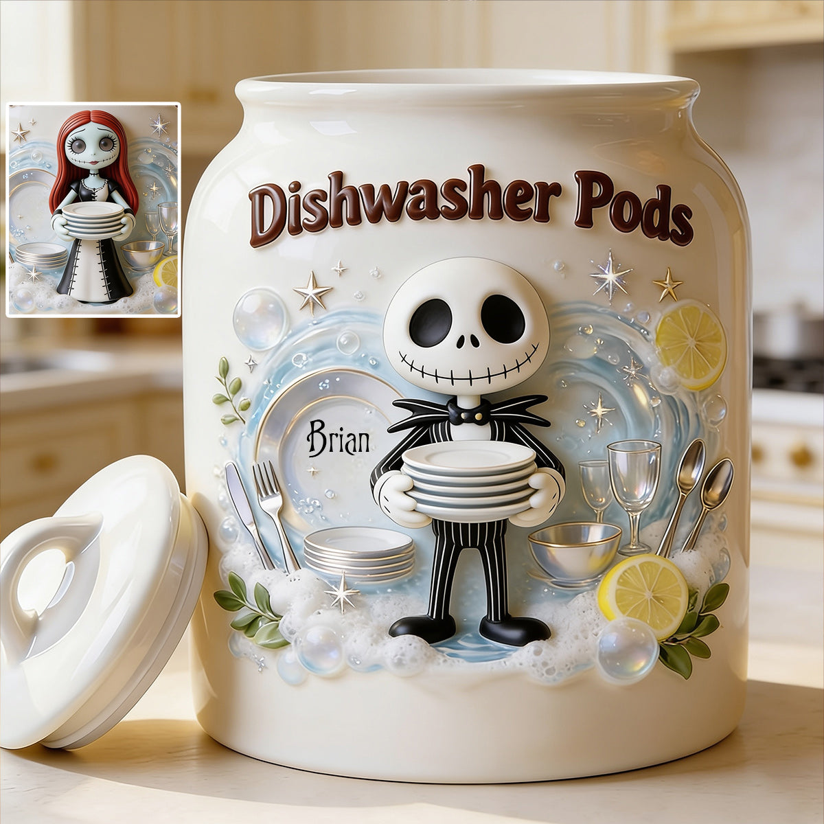 Dishwasher Pods - Personalized Nightmare Dishwasher Pod Container