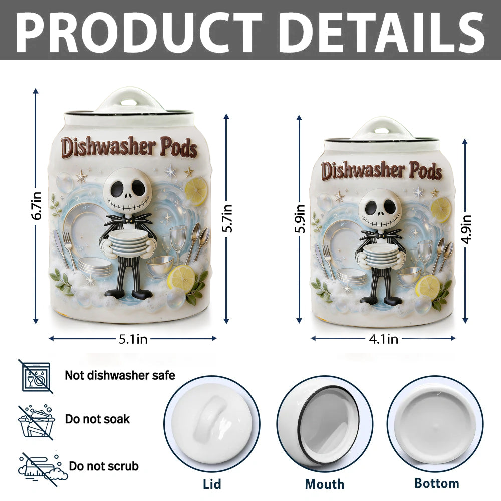 Dishwasher Pods - Personalized Nightmare Dishwasher Pod Container