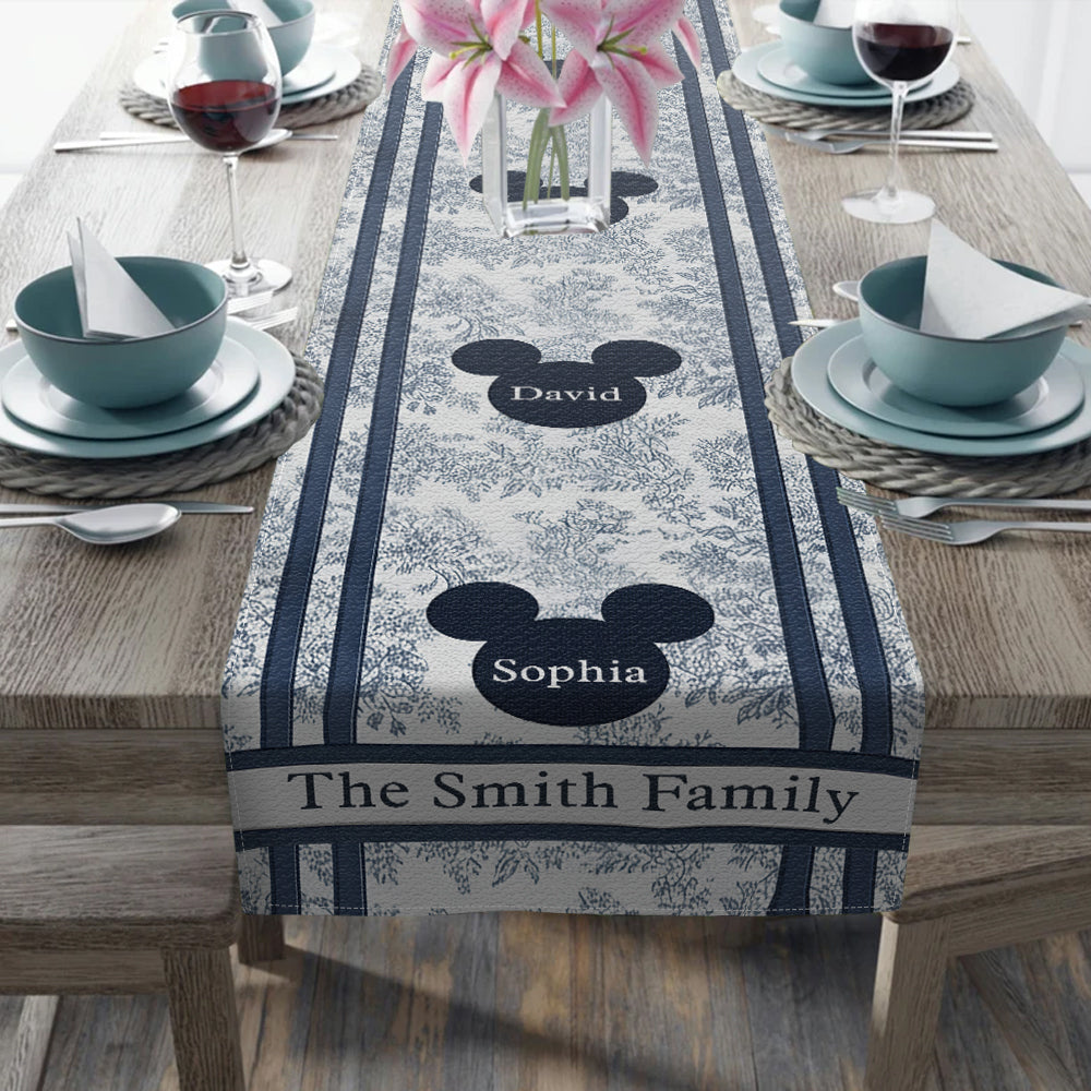 Magical Chinoiserie Fall Decor - Personalized Mouse Table Runner
