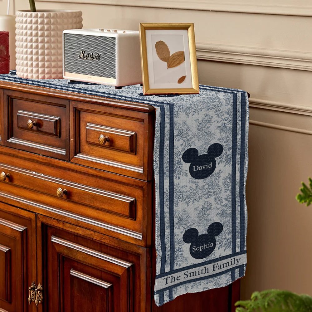 Magical Chinoiserie Fall Decor - Personalized Mouse Table Runner