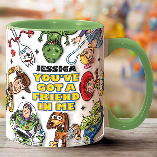You've Got A Friend In Me - Personalized Toy Story Accent Mug & Coaster