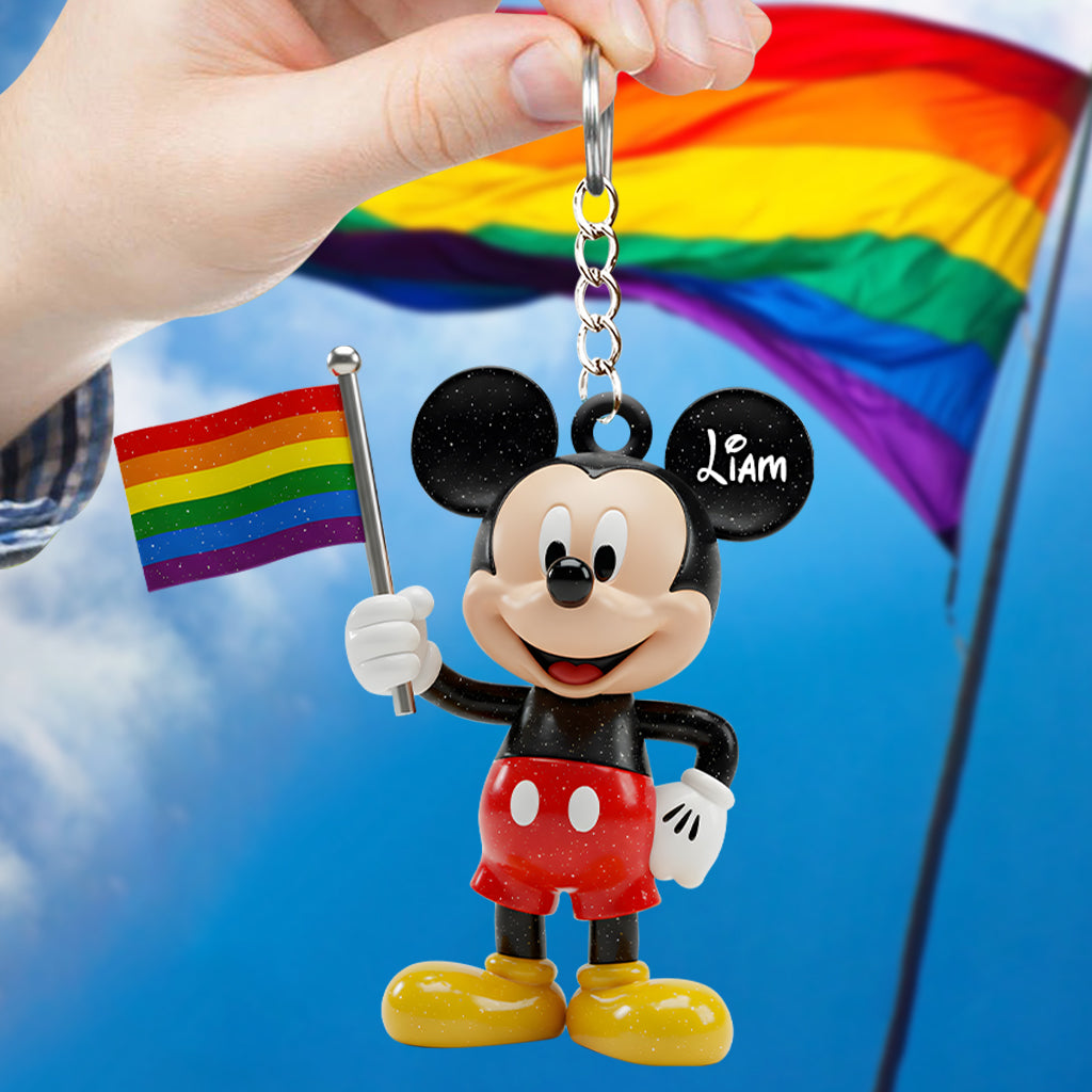 Love Is Love - Personalized LGBT Support Keychain