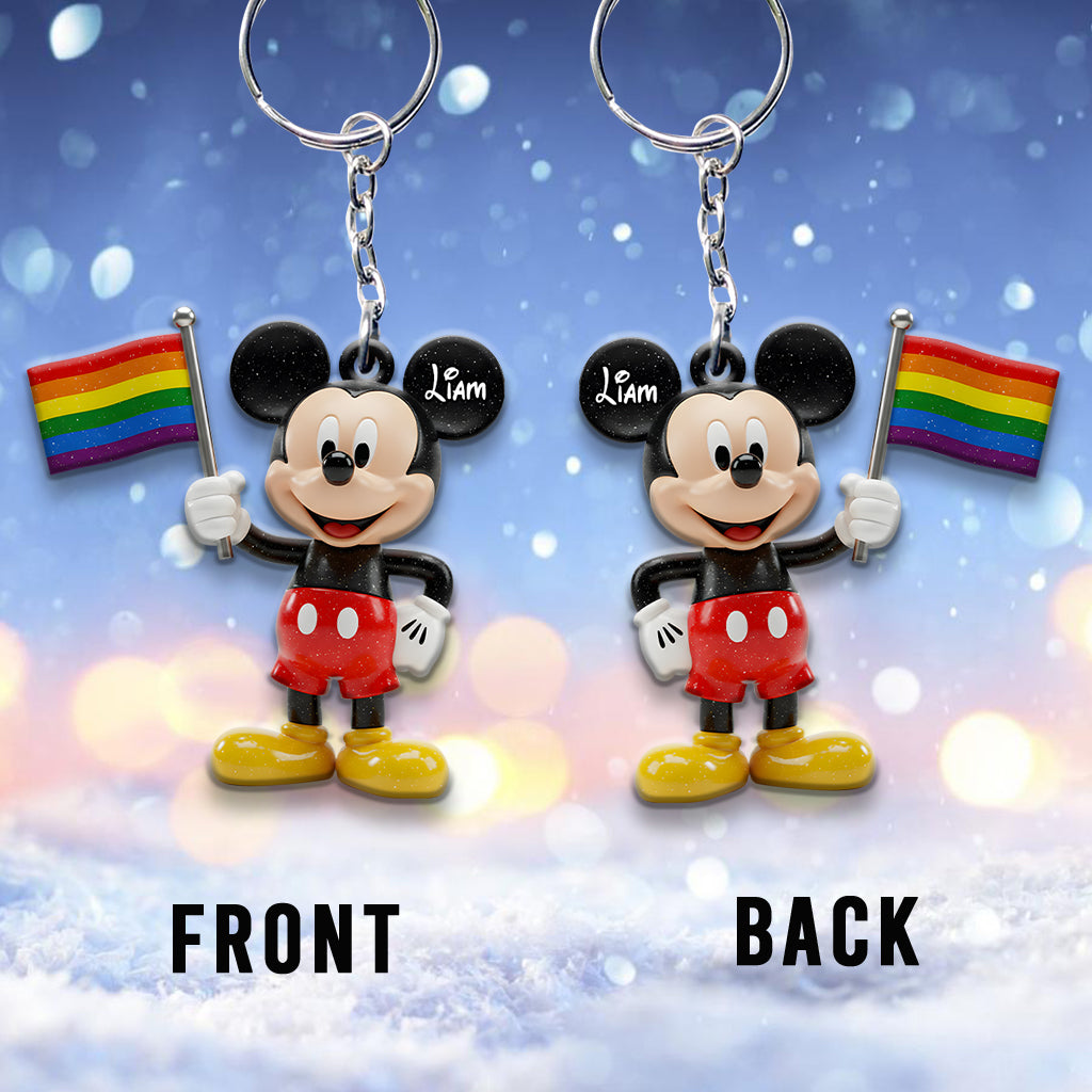 Love Is Love - Personalized LGBT Support Keychain