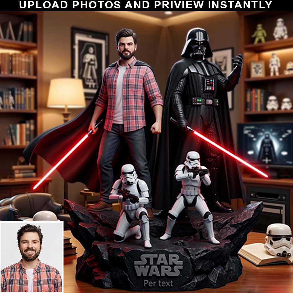 The Power Of The Dark - Personalized The Force Custom Shaped Acrylic Plaque