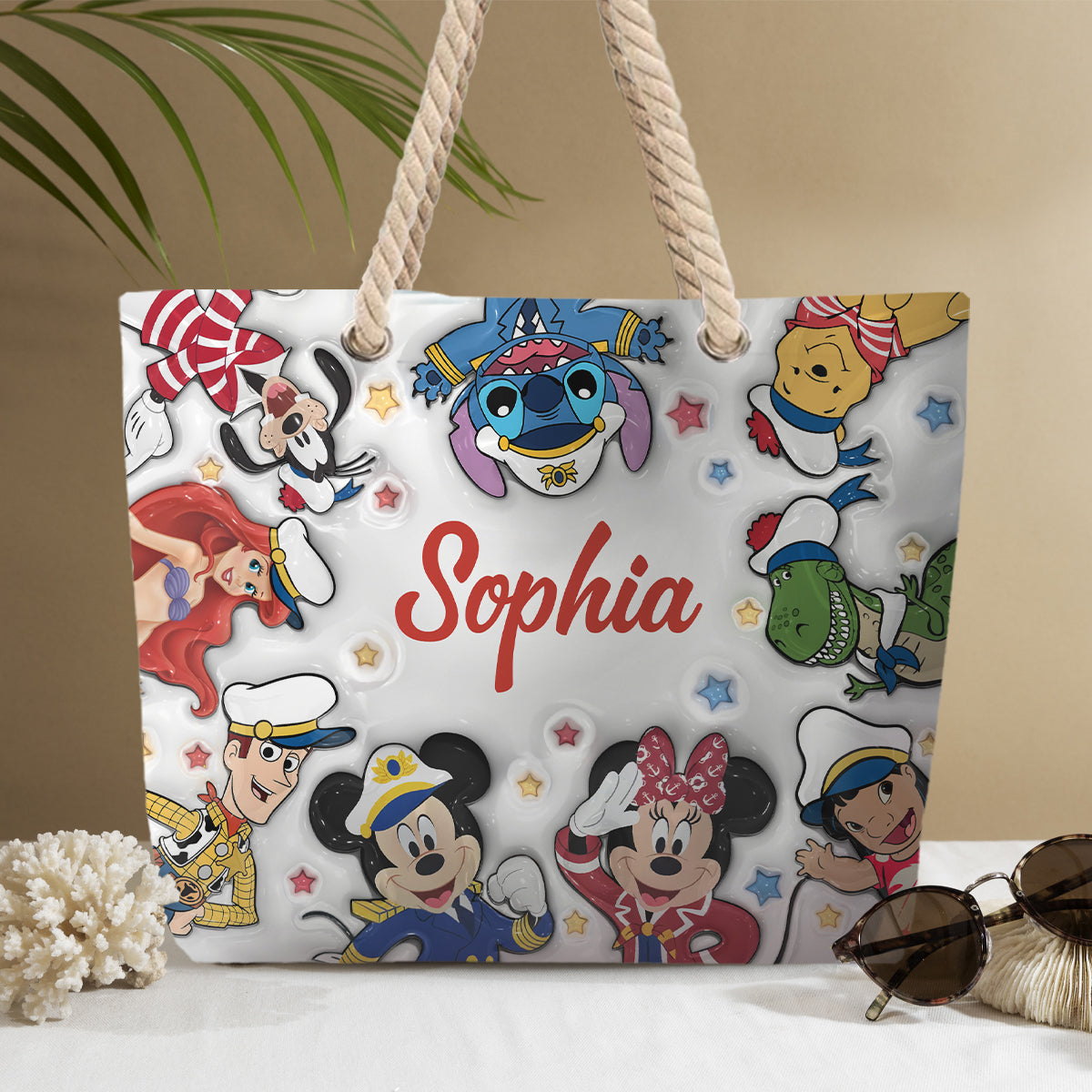 Cruise Squad - Personalized Mouse Beach Bag