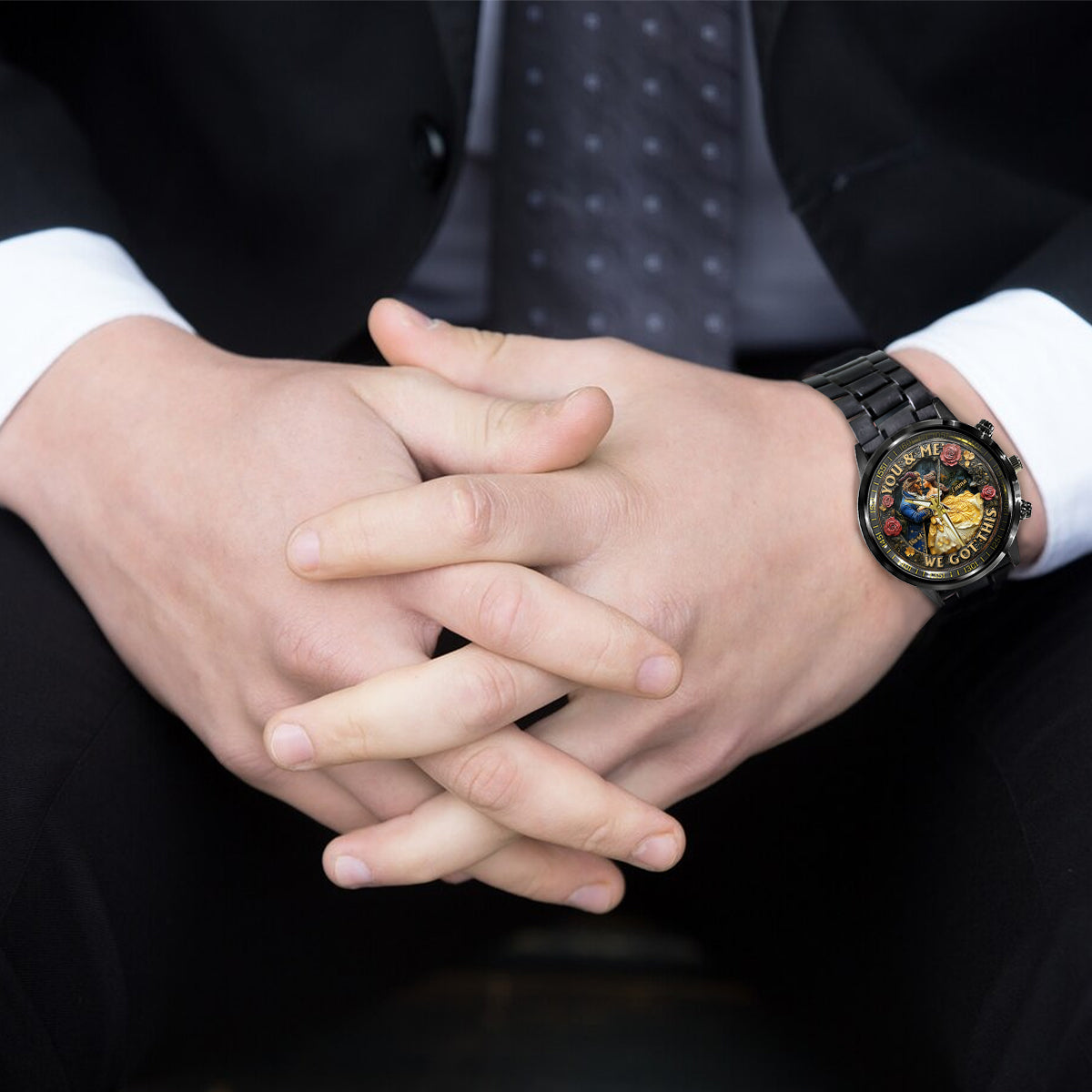 You & Me We Got This - Personalized Couple Hand Watch