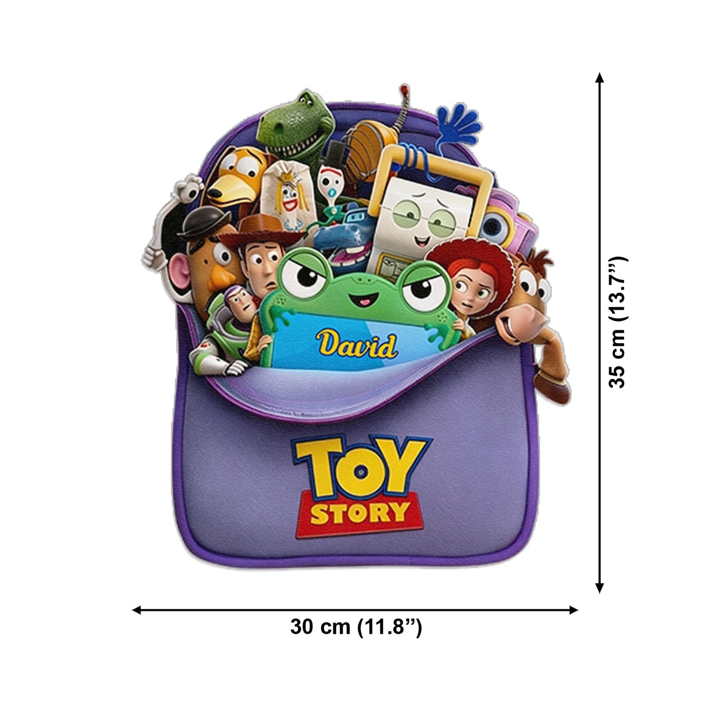 Friends - Personalized Movie For Kids Changeable Leather Patch Backpack