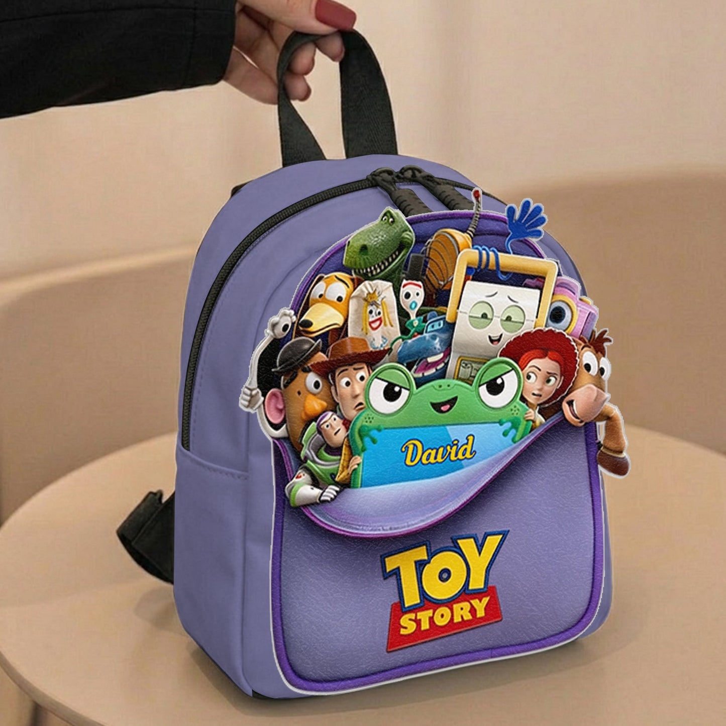 Friends - Personalized Movie For Kids Changeable Leather Patch Backpack