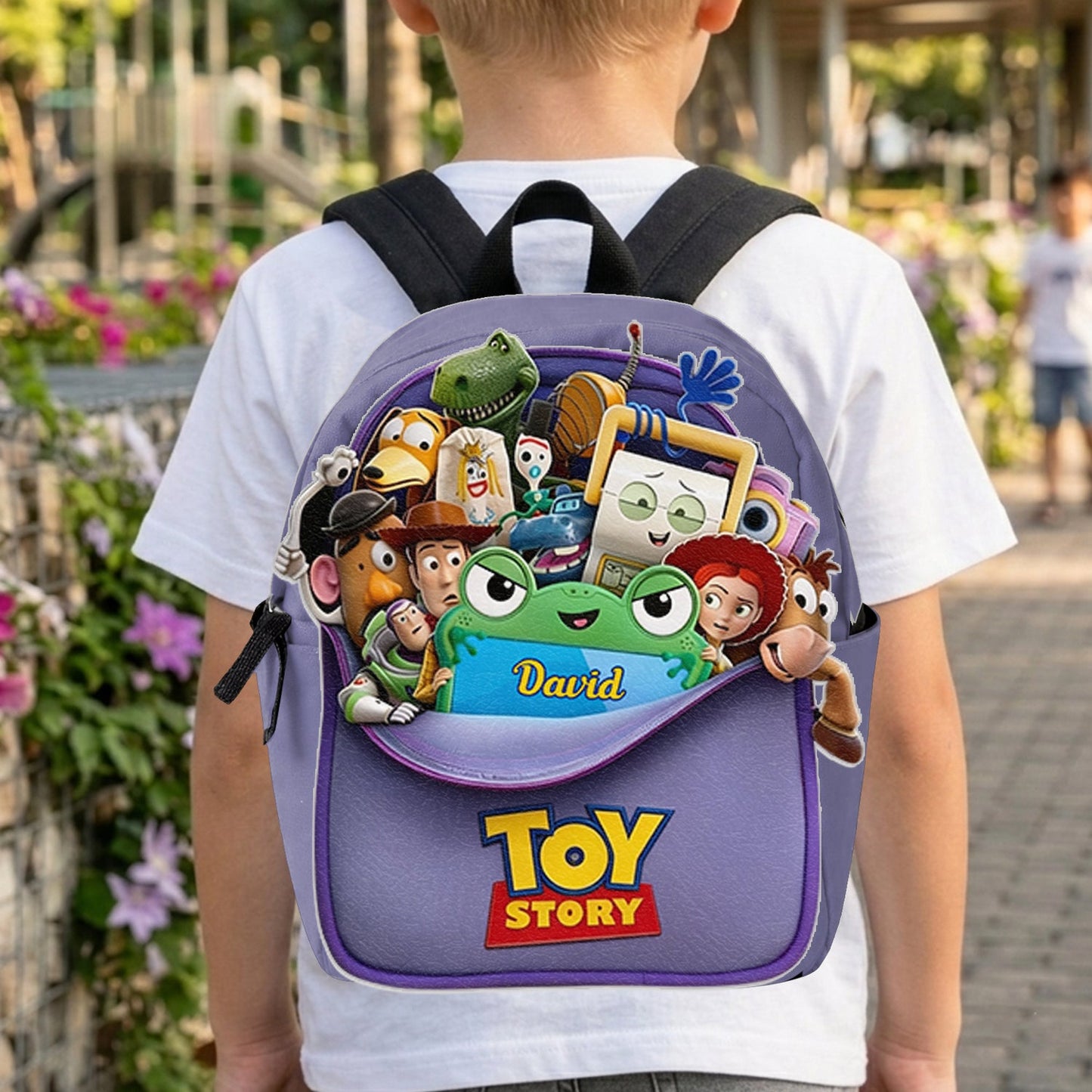 Friends - Personalized Movie For Kids Changeable Leather Patch Backpack