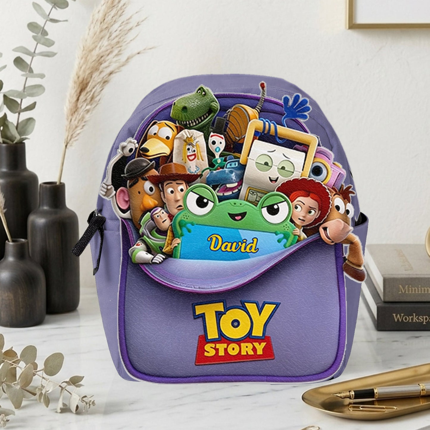 Friends - Personalized Movie For Kids Changeable Leather Patch Backpack