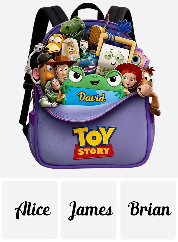 Friends - Personalized Movie For Kids Changeable Leather Patch Backpack