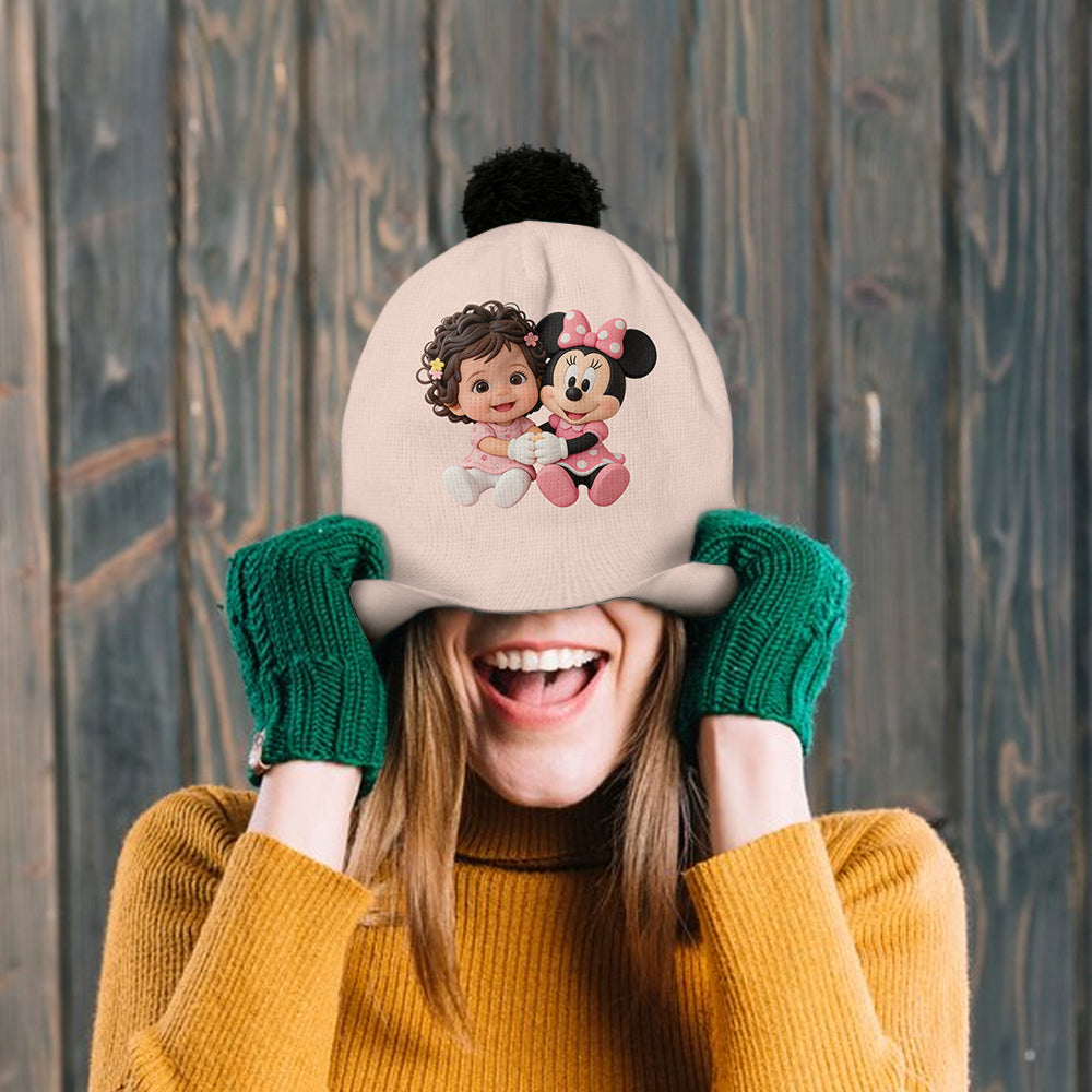 Any Photo, Any Character - Gift For Kids - Personalized Kid Beanie Hat