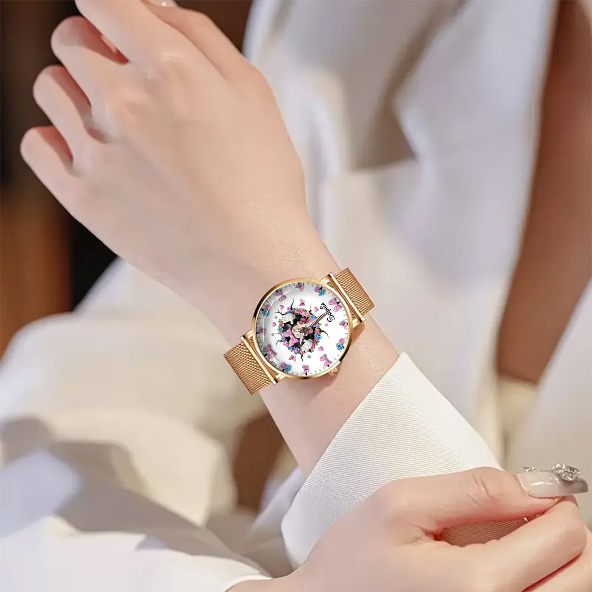 Magical World - Personalized Mouse Women Hand Watch