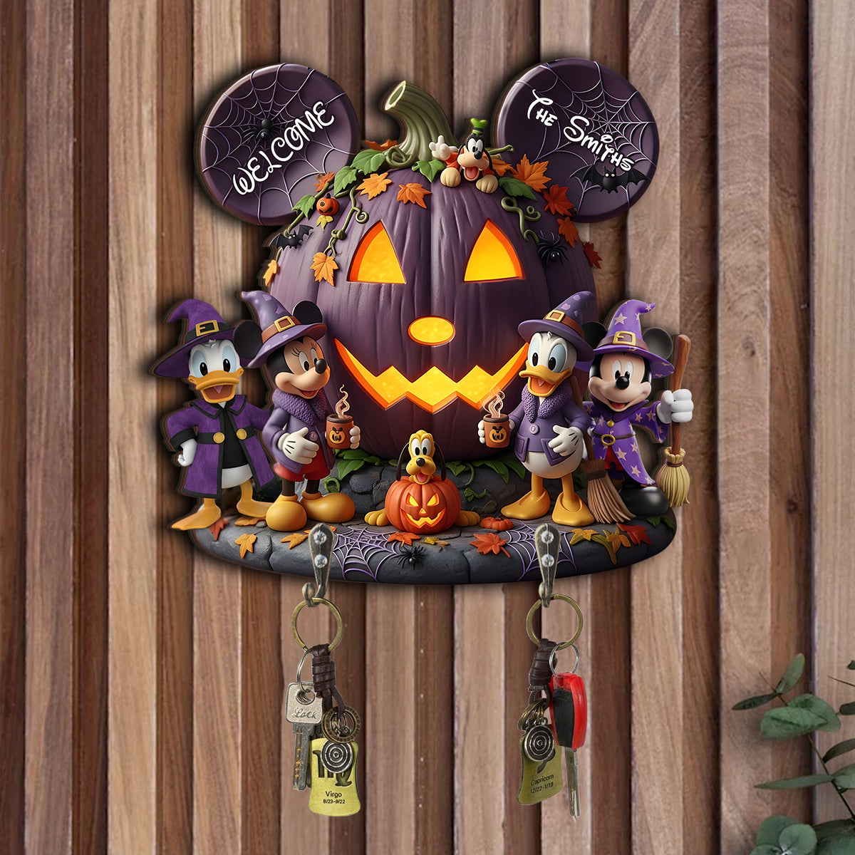 Magical Season - Personalized Mouse Custom Shaped Key Rack