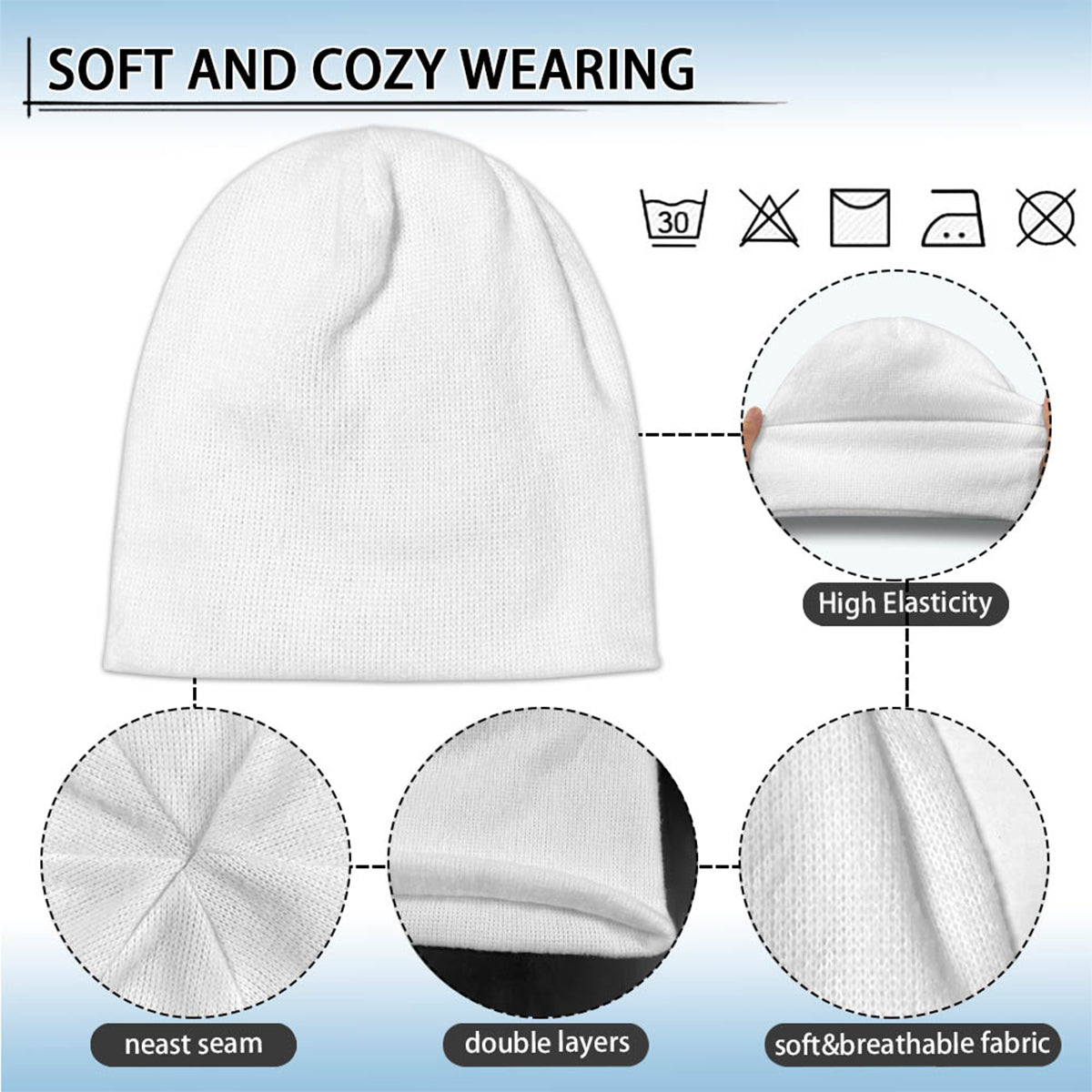 Ohana Means Family - Personalized Ohana Beanie Hat With Patches