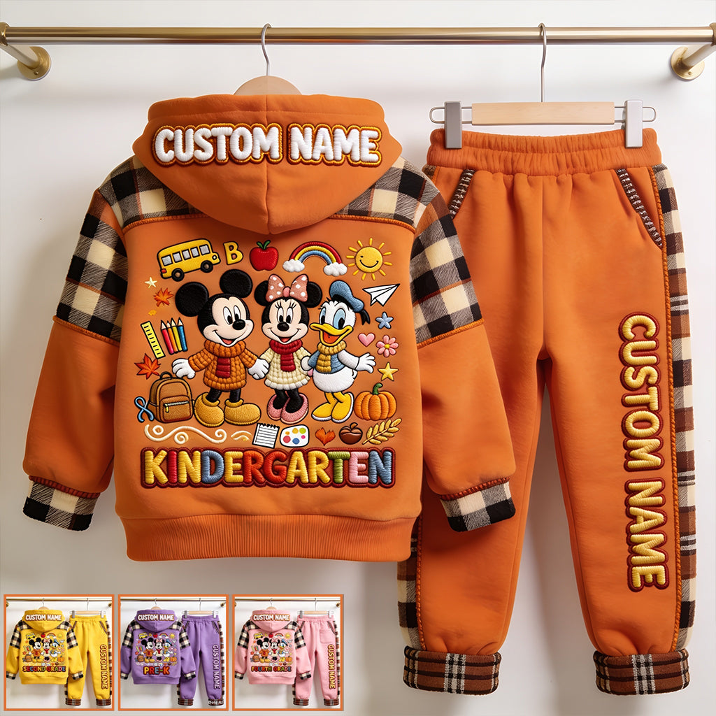 Back To School - Personalized Kid Kid Hoodie & Kid Jogger Sweatpants