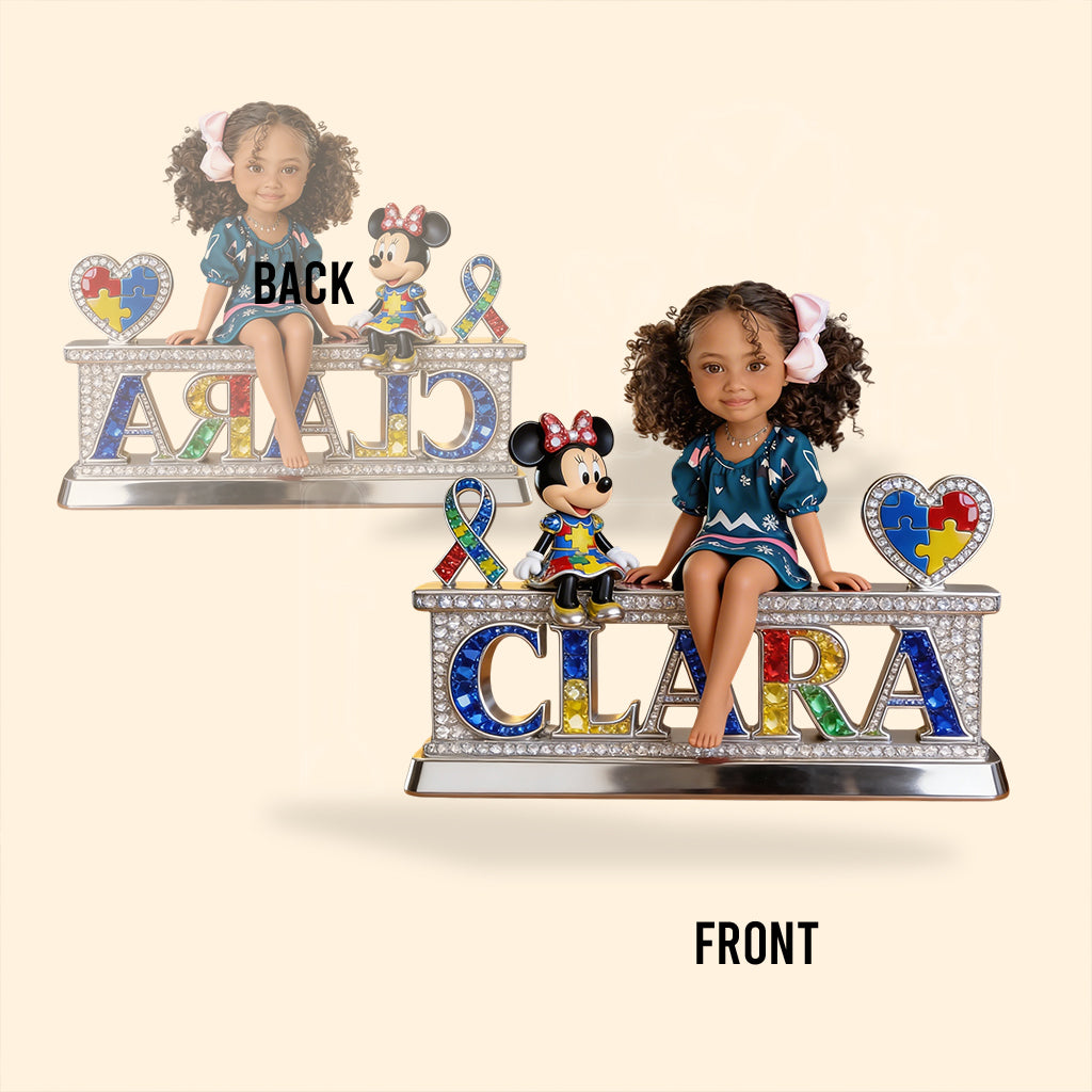It's OK To Be Different - Personalized Autism Awareness Custom Shaped Acrylic Plaque