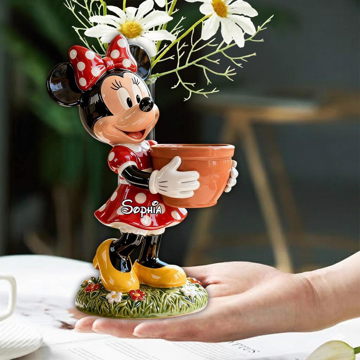 Magical Time - Personalized Mouse Custom Shape Acrylic Flower Vase
