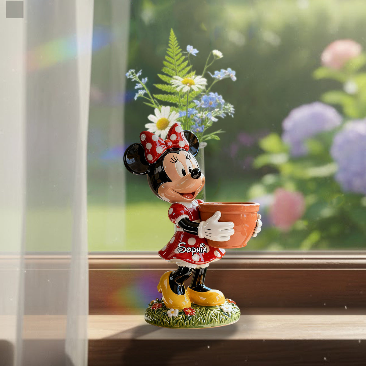 Magical Time - Personalized Mouse Custom Shape Acrylic Flower Vase