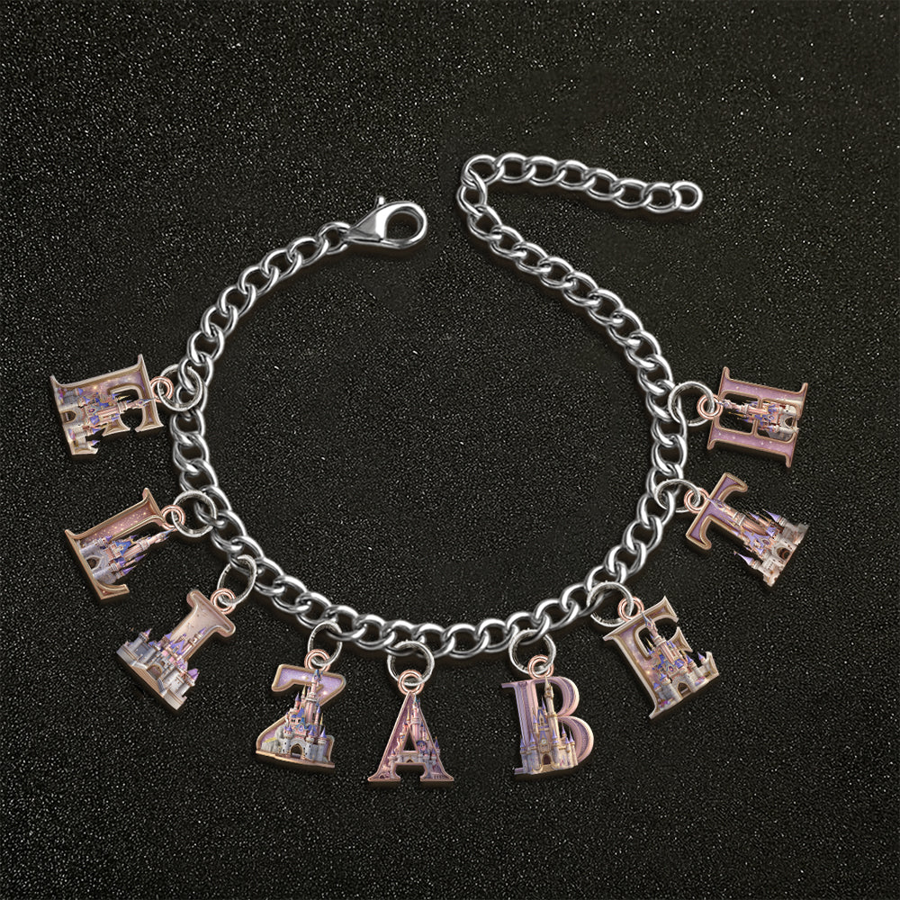 Magical Castle - Personalized Mouse Bracelet With Charms