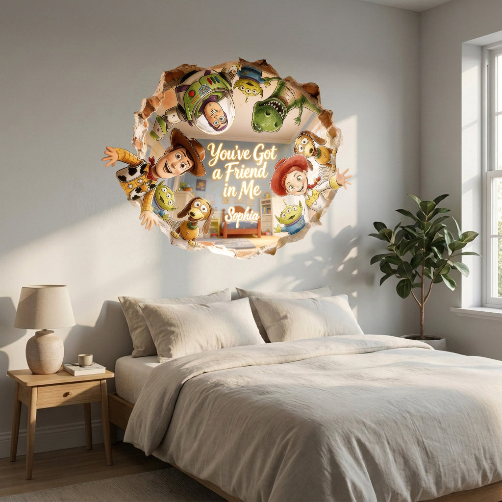 You'Ve Got A Friend In Me - Personalized Movie For Kids Decal Full