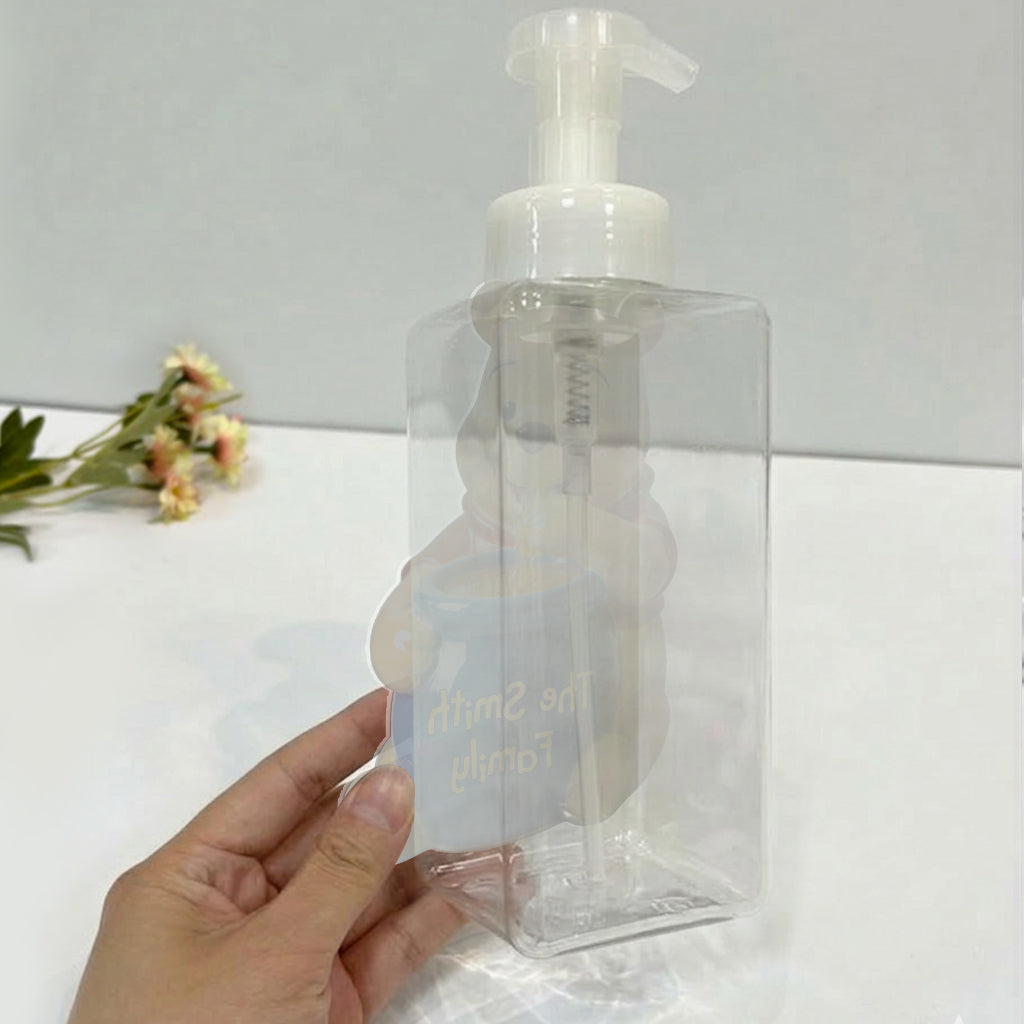Bathroom Honey Bear Set Soap Dispenser & Toothbrush Holder - Personalized Yellow Bear Acrylic Pot & Pump Dispenser