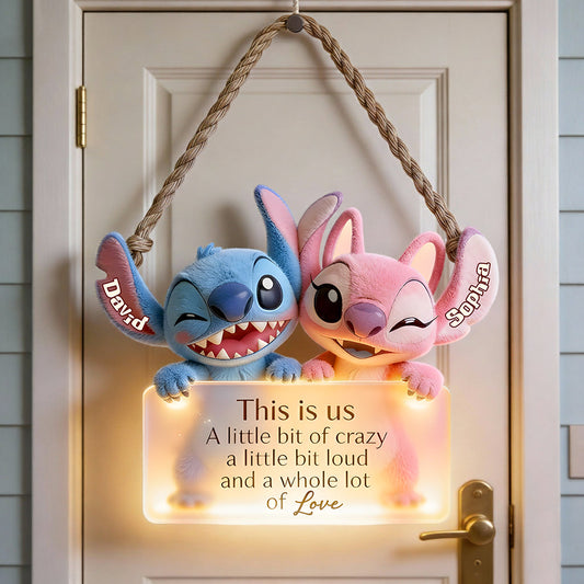 Ohana Means Family - Personalized Ohana LED Light Acrylic Sign