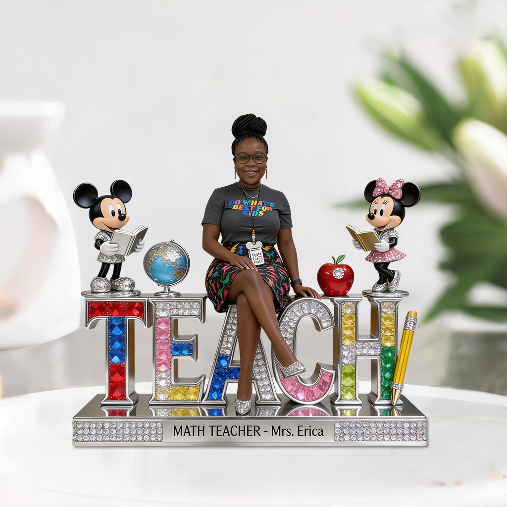 Custom Any Photo - Personalized Teacher Custom Shaped Acrylic Plaque