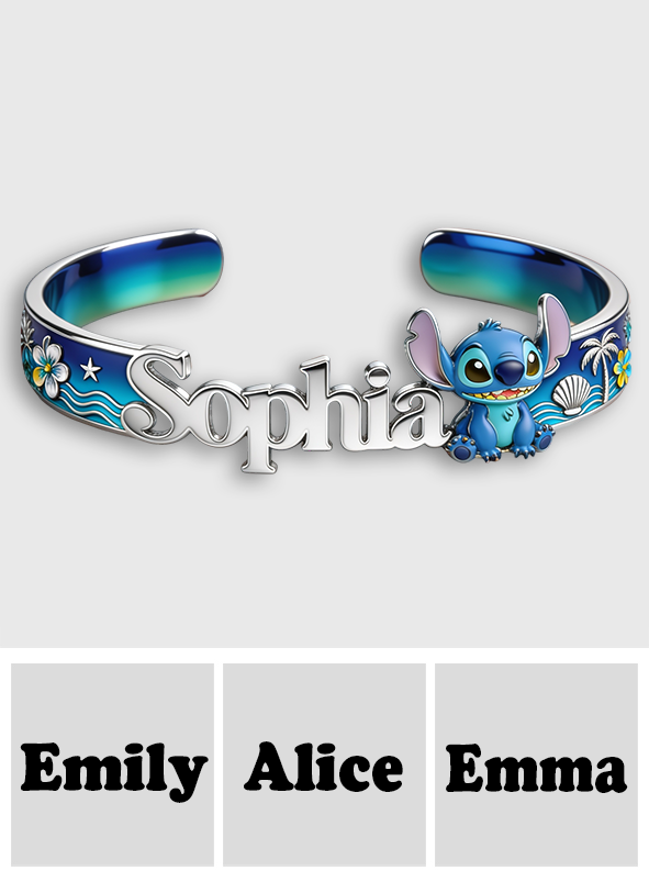 Ohana - Personalized Ohana Shaped Cuff Bracelet