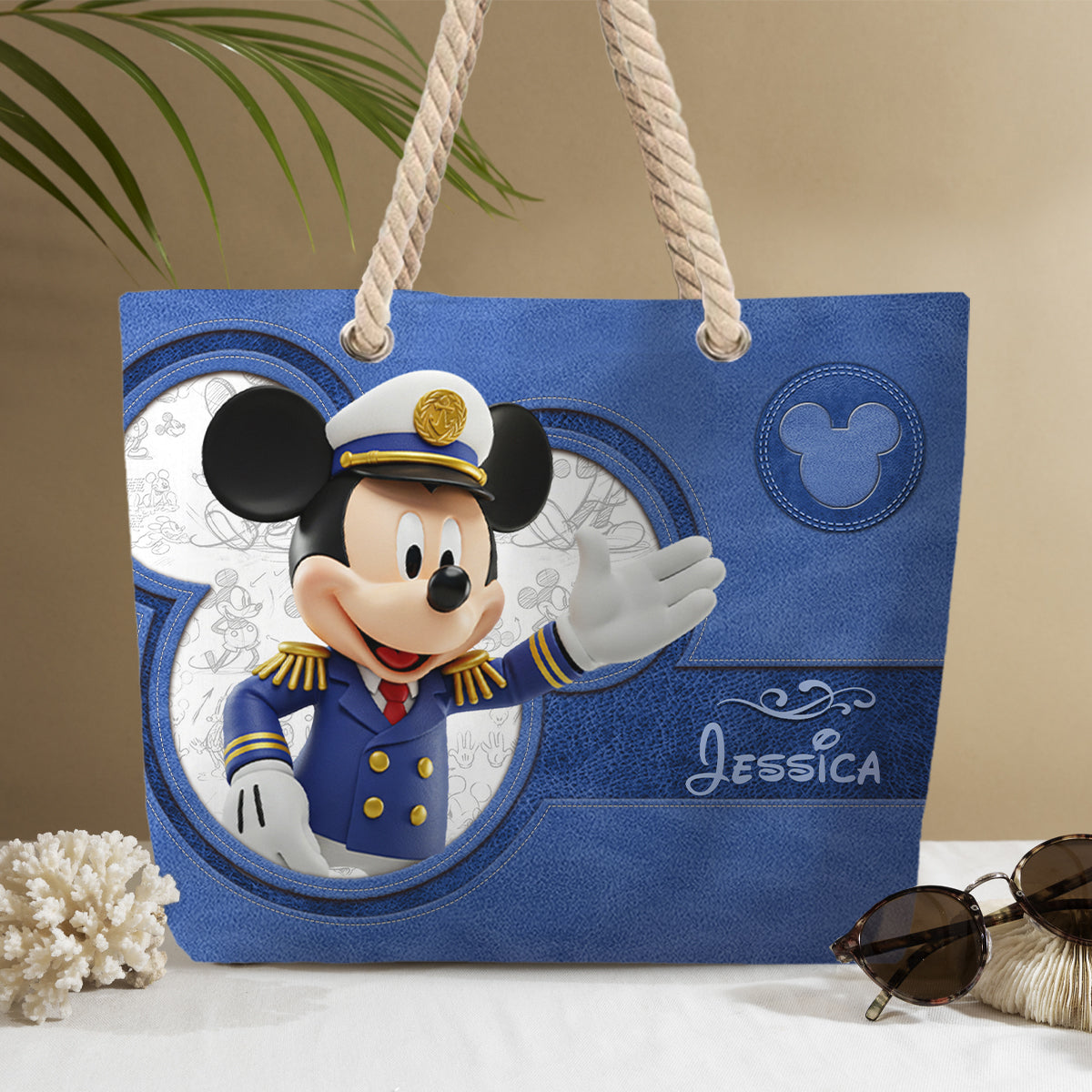 Magical Cruise Trip - Personalized Mouse Beach Bag