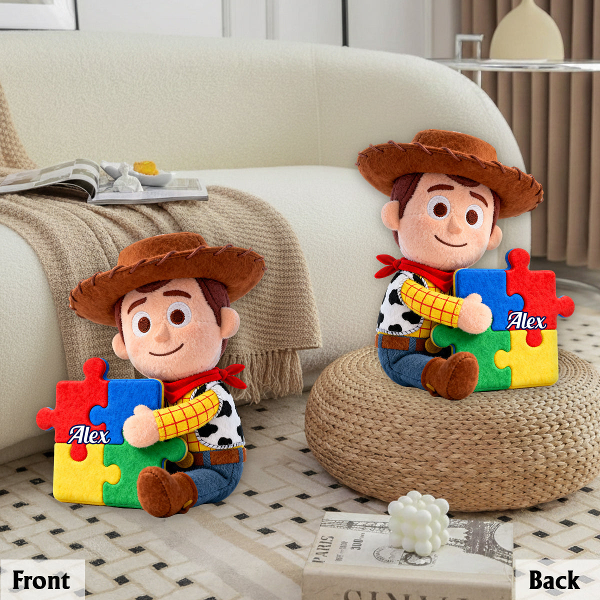 You've Got A Friend In Me - Personalized Autism Awareness Premium Faux Fur Pillow